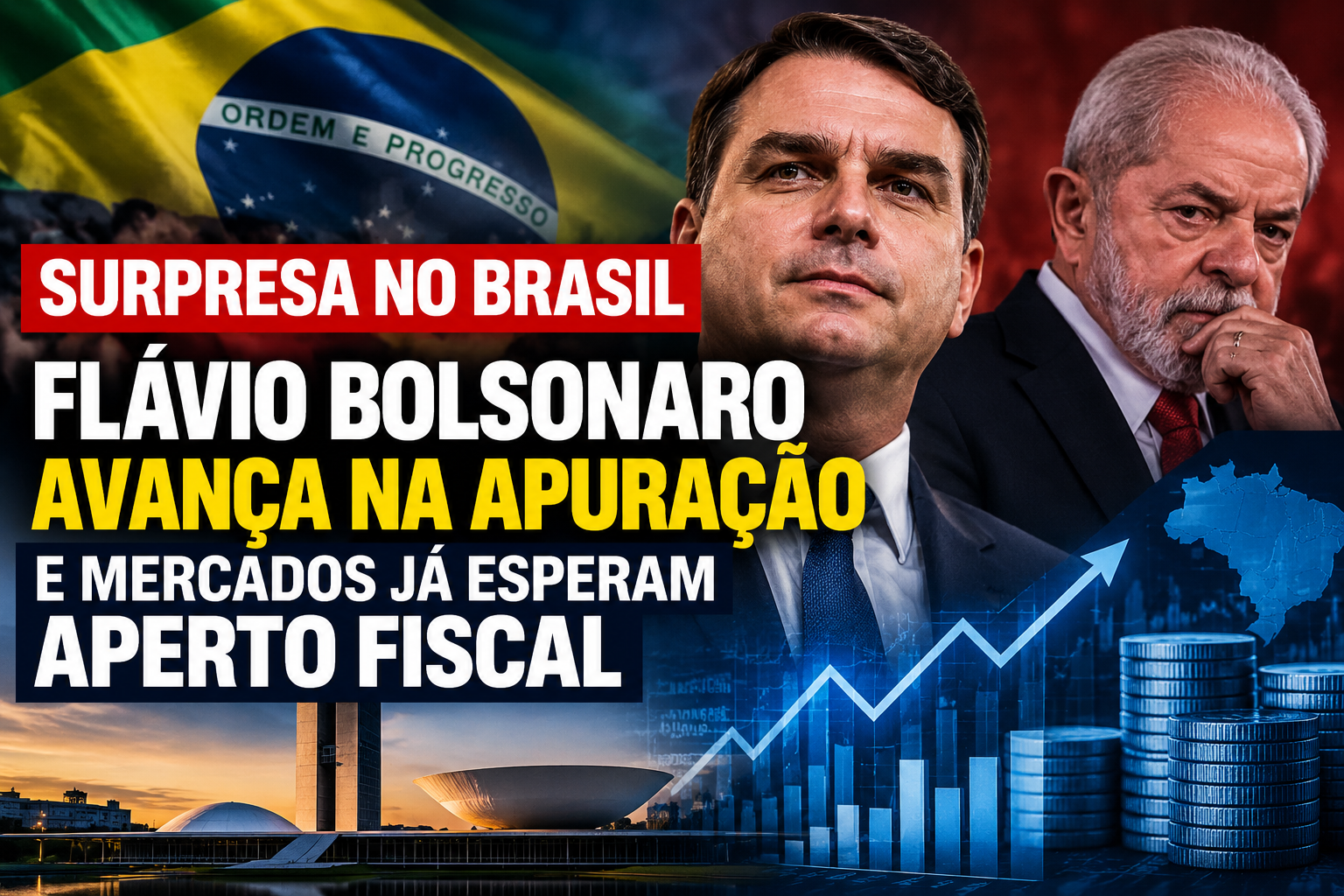 🔴 SURPRESA NO BRASIL: FLÁVIO BOLSONARO AVANÇA E MERCADOS JÁ ESPERAM APERTO FISCAL